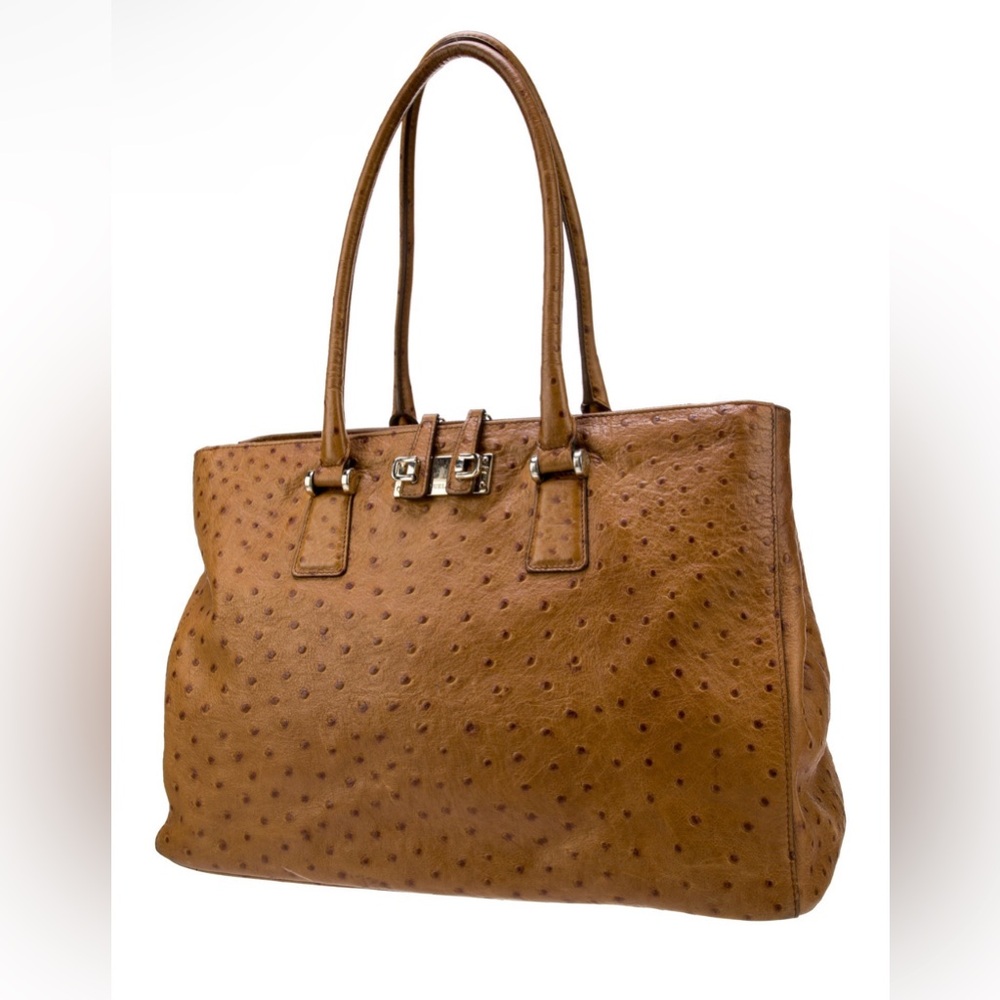 Furla Exclusively For Saks Fifth Avenue Ostrich Bag - Large